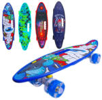 JPC Placa skateboard cu roti silicon, led (27885) Skateboard