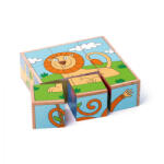 Woodyland Puzzle din lemn cuburi - Animale exotice 3 x 3 (93056) Puzzle