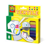 Ses Creative Markere de copii pentru colorat materiale textile, 8 bucati (00271)