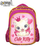 S-Cool Ghiozdan 3D cu led CUTE KITTY, 40x32x19.5 cm - S-COOL (35998)