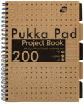 Pukka Pad Project Book Kraft A4 200 oldalas vonalas újrahasznosított spirálfüzet (A15547081) - byteshop