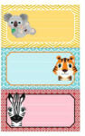 Herlitz Cute Animals 9db-os iskolai etikett (50040247)