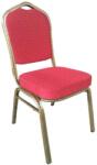 Comenzi-scaune Scaun de evenimente stofă roșie cadru auriu