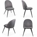 Chairs ON Scaune de bucatarie si living din catifea BUC 207 Gri