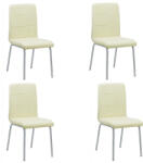 Comenzi-scaune Set 4 scaune bucatarie CS230-crem