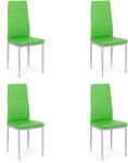 Comenzi-scaune Set 4 scaune bucătărie-verde