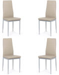 Comenzi-scaune Set 4 scaune bucătărie-bej