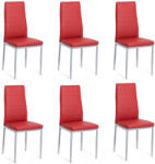 Comenzi-scaune Set 6 scaune bucatarie-visiniu