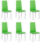 Comenzi-scaune Set 6 scaune bucătărie-verde