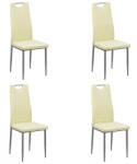 CHAIRS-ON Set 4 scaune de bucatarie din piele eco 4 culori
