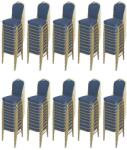 Comenzi-scaune Set scaune de evenimente stivuibile 100 bucati-albastru