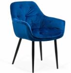 Chairs ON Scaune de bucatarie si living din catifea BUC 257 Albastru
