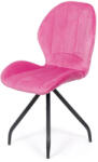 Chairs ON Scaun pentru bucătări, dining din catifea cu picioare metalice