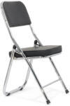 CHAIRS-ON Scaune pliante cromate Negru