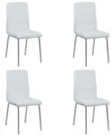 Comenzi-scaune Set 4 scaune bucătărie CS230 Alb