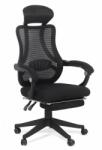 Chairs ON Scaun de birou ergonomic Office 927 din stofa cu suport de picioare