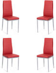 Comenzi-scaune Set 4 scaune bucătărie-vișiniu