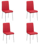Comenzi-scaune Set 4 scaune bucătărie CS230 Roșu