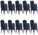 Ant-romania Set 100 de scaune pentru diverse evenimente-albastru inchis
