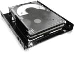 RaidSonic ADAPTOR Icy Box fixare HDD/ SSD 2.5 inch in bay de 3.5 inch, 2 x HDD/ SSD, metal, negru, IB-AC643 (IB-AC643)