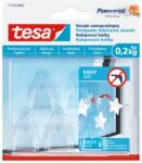 tesa Akasztó öntapadós műanyag 0, 2 kg teherbírású 5 darab/bliszter Tesa Powerstrips átlátszó (777340000700) - mentornet
