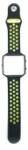 Cellect Fitbit Blaze szilikon óraszíj fekete-zöld (CEL-STRAP-BLAZE-BKG)