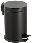 Dayco Metal Galvanizált acél pedálos szemetes, kivehető műanyag vödörrel, fekete színű, 5L (DM0102B) - alphadenthigienia