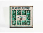 Eureka 10 Metal Puzzle Set - zöld Level 1-3 - Cast - fém ördöglakat (EUR34511)