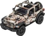 Goki Masinuta die-cast Jeep Wrangler 2018, scara 1: 34, cu functie pull-back, 12.5 cm lungime, fara capota, bej (GOKI12291FB)