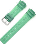 Ricardo Curea pentru Casio G-Shock, din plastic, verde, cu cataramă argintie (pentru modelele GA-2100/GA-2110, DW-5600, GW-6900)