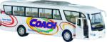 Goki Autobuz sportiv die-cast Coach, cu functie pull-back, 18 cm lungime, alb (GOKI12321ALB)