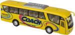 Goki Autobuz sportiv die-cast Coach, cu functie pull-back, 18 cm lungime, galben (GOKI12321G)