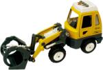 Goki Utilaj de constructii de jucarie cu sunete si lumini, 16-18 cm, incarcator frontal cu furci (GOKI12107IFF)