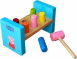 Barbo Toys Pumn din lemn cu ciocan, Peppa Pig (460326)