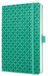 Sigel Caiet de notițe, exclusiv, 135x203 mm, cu linii, 87 pagini, copertă tare, SIGEL "Jolie", verde mentă (JN133)