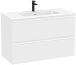 Roca Tenue 100 cm-es fürdőszobabútor szett matt fehér mosdóval, matt fehér A851935529 (A851935529)