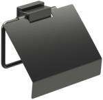 Roca Rubik wc papír tartó, matt fekete A816849024 (A816849024)