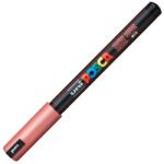 uni Marker UNI Posca PC-1MR, varf metalic, 0.7 mm, Rosu Metalizat (M623)