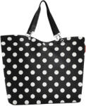 Reisenthel shopper XL fekete-fehér pöttyös női nagy shopper táska (ZU7073)