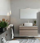 Savinidue Bogota 100cm-es 1 fiókos fürdőszobaszekrény füstölt tölgy & beton - smartbutor