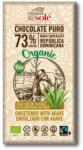 Chocolates Solé - 73% ciocolată organică fără zahăr cu agave, fără zahăr