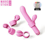 OTOUCH Magic Stick - vibrátor, cserélhető feltétekkel (pink) - erotikashow