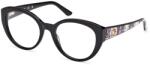GUESS Rame ochelari de vedere Femei Guess GU50127-001-53, Negru, Oval (GU50127-001-53) Rama ochelari