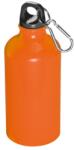  Kulacs alumínium 500ml-es, karabínerrel, narancssárga