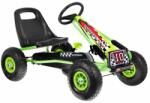 Majlo Toys Gyermek gokart felfújható kerekekkel Formula 15 zöld