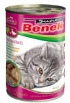 Super Benek Super Chunks Conserva pentru pisici adulte, rata si curcan, 415g