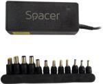 Spacer Incarcator laptop universal Spacer, 90W comutare automata tensiune - compatibil cu majoritatea NB, 12 tipuri de mufe, DC15/16/19 (SPNA-UNIV-12)