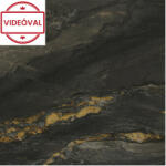 Emiliana Parati Carrara Best olasz luxus fekete-barna-szürke márvány mintás poszter 85653
