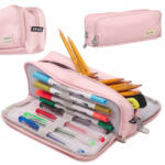 KIK Iskolai tolltartó/kozmetikai táska, 3in1, rózsaszín