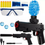 Kruzzel Zselés golyókat/habdartsot lövő játékpisztoly készlet, akkumulátoros, 6000 db gélgolyóval